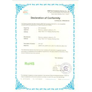 LUMENBEST LIGHTING CO;LTD Certifications