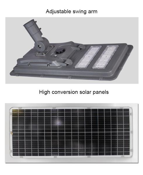 Eco Friendly 40w Solar Light With 80 Ra Integrated Solar LED Street Light