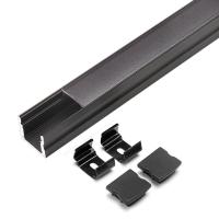 Material de aluminio plástico montado superficial 6063 T5 del perfil de la protuberancia LED
