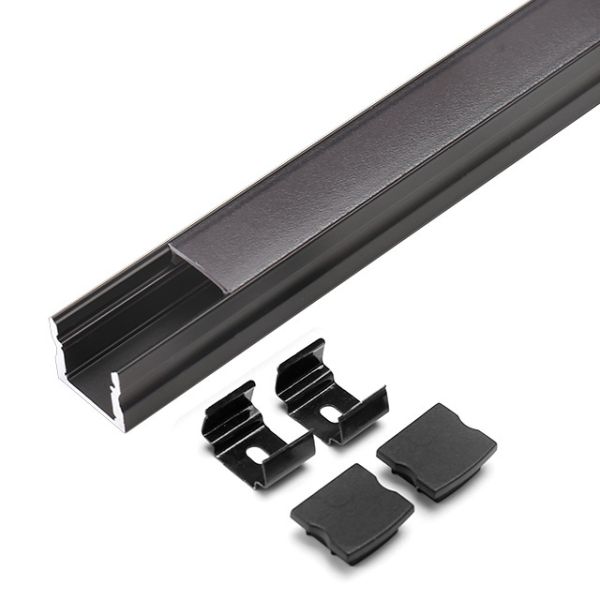 Extrusion Surface Mounted LED Profile Plastic Aluminum 6063 T5 Material