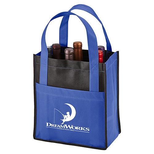 Custom Non Woven Shopping Bags & Totes,Non woven wine bags, wine bottle carrier bags