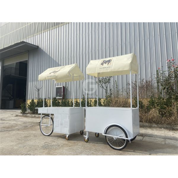 Chinese Ice Cream Mobile Cheap Price Street Crepe Fast Food Cart Tricycle Mobile Food Truck