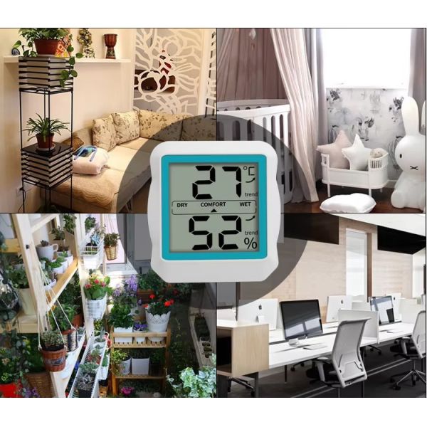 DTH-166 Accurate Household Thermometer for Measuring Humidity and Temperature Compact and Convenient Design