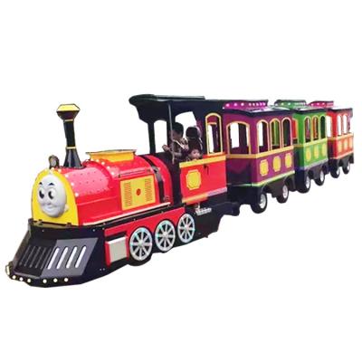 Thomas Type Tourist Train Rides , Amusement Park Train OEM Service