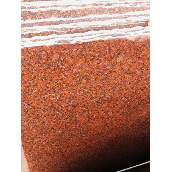 Modern India Red Granite Slabs for Exterior Interior Wall Stones and Door Frame Honed Surface