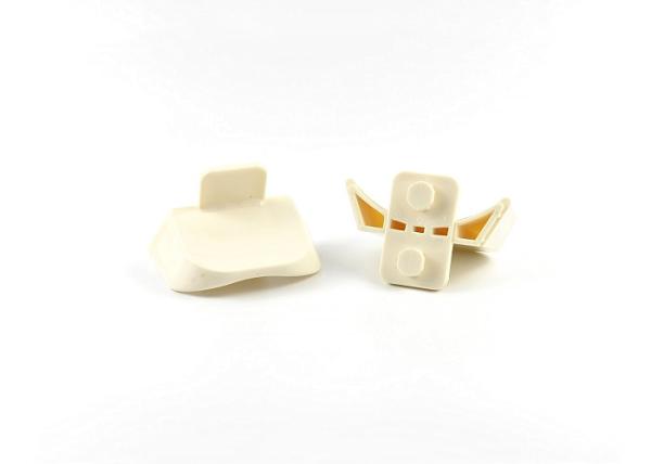Competition ABS Horse Jump Cups , White Color Horse Keyhole Jump Cups