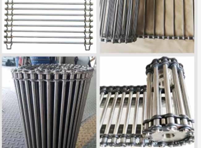 SS314 Rod Reinforced Sintering Furnace Conveyor Belt 1100 Degree C High Temperature