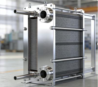 Tolerance plus minus 0.01 Mm Heat Exchanger featuring Baffles and Input Voltage DC 48V ideal for Energy Recovery Systems