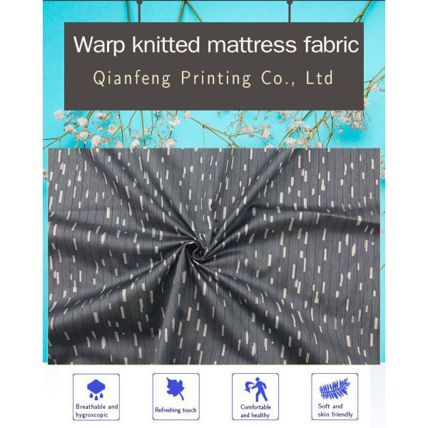 100 полиэфирная ткань с набивным рисунком, трикотажная ткань для наматрасника, полиэфирная ткань из микрофибры