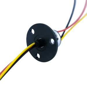 OD 12.4mm 3 Circuit 2A Rotating Slip Ring With Flange Drones And Robot Slip Ring