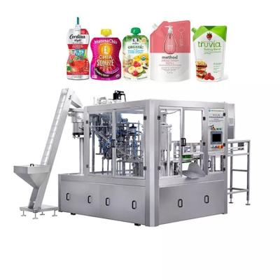Máquina automática de enchimento de bolsas para suco de maionese ketchup molho de churrasco manteiga de amendoim