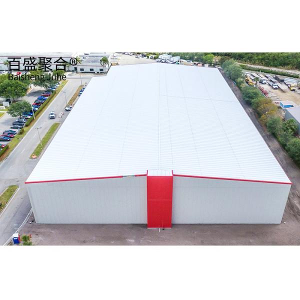 Q235B/Q345B Low Carbon Steel Warehouse Large Span Industrial Shed With Recyclable Steel Structure