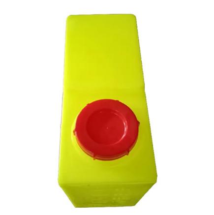 Cubo de dosificación cuadrado redondo de agua amarilla LLDPE personalizado Moldeado de plástico rotativo