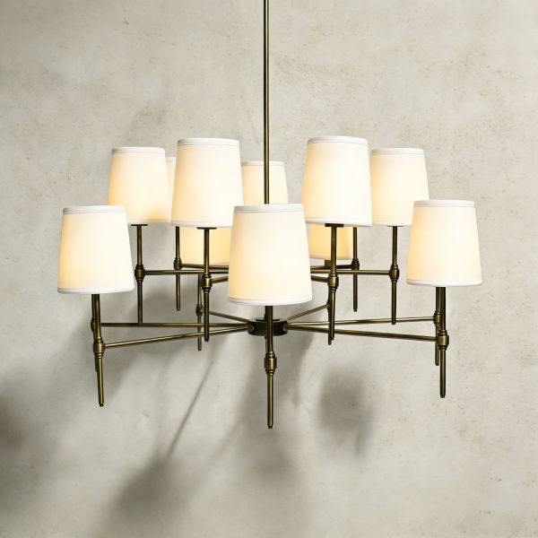 Brass Body Pendant Light with 3500K Warm White LED and 5-Year Warranty for Dining Room