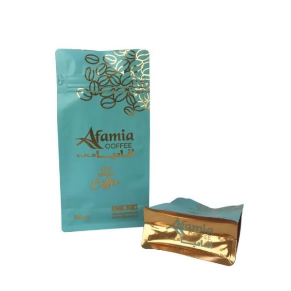 Laminated Coffee Packaging Bags Aluminum Foil Stand Up Pouch ODM 150 Microns