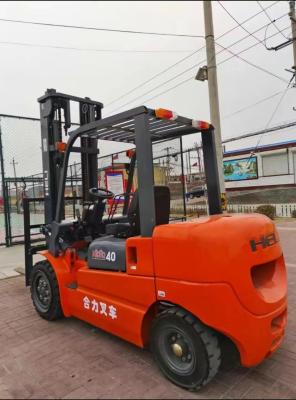 Heli Second Hand Forklift Used Diesel Forklift Truck 4 Ton Orange In Good Condition