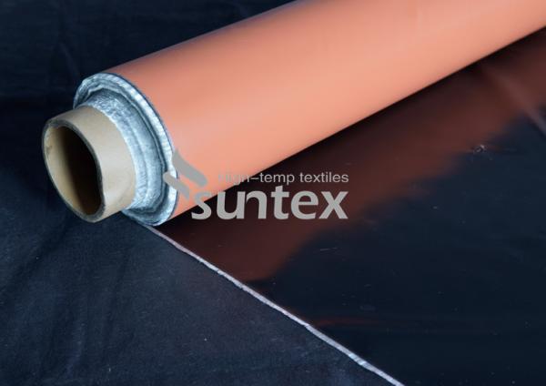 Pano de fibra de vidro revestido de silicone à prova de fogo para avental de proteção contra fogo resistente a chamas resistente ao fogo
