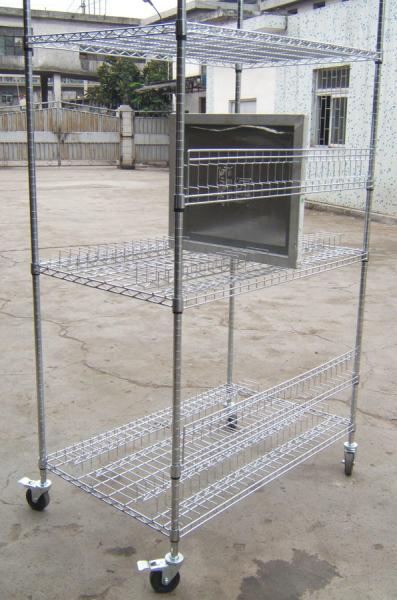 SMT Stencil Turnover PCB Storage Trolley Stainless steel 400mm
