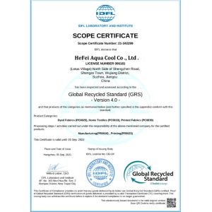 Hefei Aqua Cool Co., Ltd. Certificações