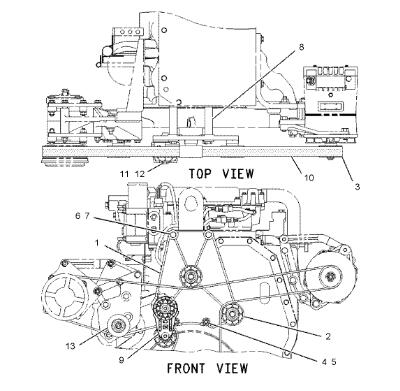 144-1102 325C 345B Excavator Engine Parts / Tightener Tensioner Belt For  3126
