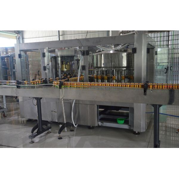 Электрическая линия наполнения газированного сока 6000BPH для производства консервов