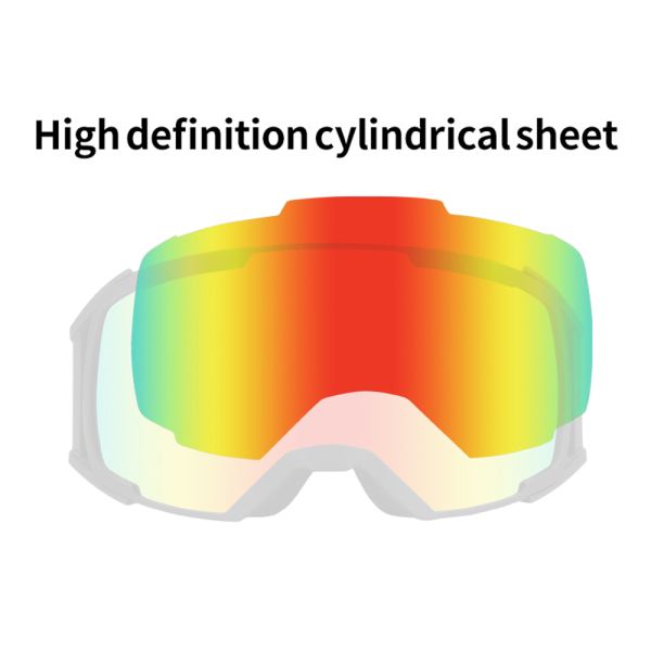 Custom Double Anti Fog Spherical Lens Ski Goggles for Adults Professional Design