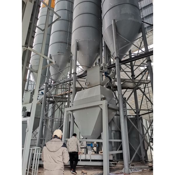 380V 50HZ Tile Adhesive Machine / Mixing Packagiing Dry Mortar Production Line