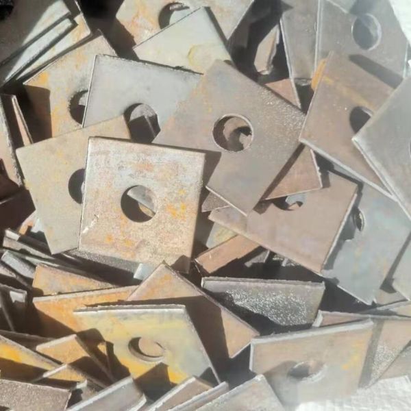 Lavadora plana retangular DIN 436 de aço carbono Lavadora quadrada galvanizada Lavadora plana