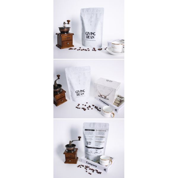 Цветная печать 4 унции кофейные пакеты с застежкой для чая кофейные бобы