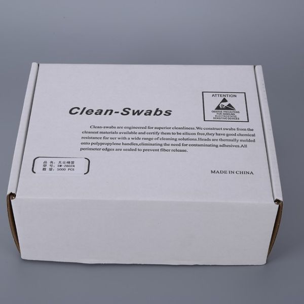 Small Stick ESD Safe Swab with Open Cell Foam Tip and Polypropylene Handle for Cleanroom Use