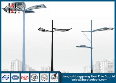 5 - 20mm Wall Thickness Q235 Decorative Steel Street Lighting Pole Weather Resistance