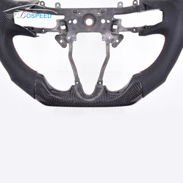 Alcantara Honda Civic Steering Wheel Carbon Fiber Matte Sport Car