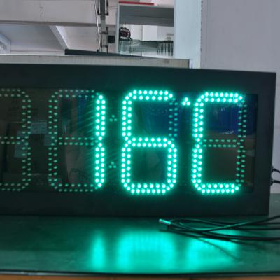 8-722 Dimensão do painel LED Tempo e sinal de temperatura para publicidade ao ar livre