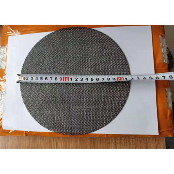 28mesh 30mesh  Steel Herringbone Mesh Filter Disc For Plastic Exreuder