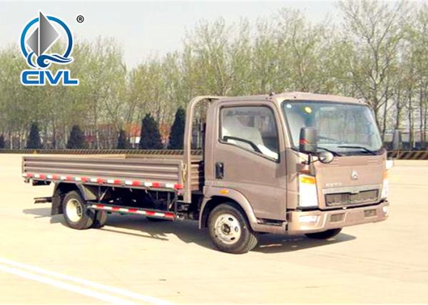 4 X 2 Cargo Light Duty Cargo Trucks   New Howo Sidewall Cargo Truck  120hp Engine