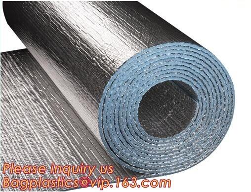 Construction Foam Foil Backed Heat Insulation Film, Thermal Raidant Barrier sheet, Pipe Wrap, Building Roof