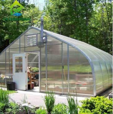 Snow Load 0.3KN/M2 Double Layer Poly Greenhouse Clear Rectangular Column