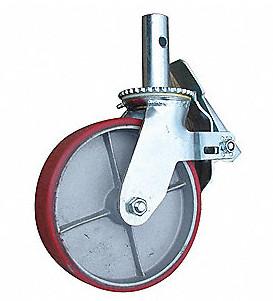 6 inch scaffold caster PU wheels  iron casters adjustable scaffold wheels 250kgs
