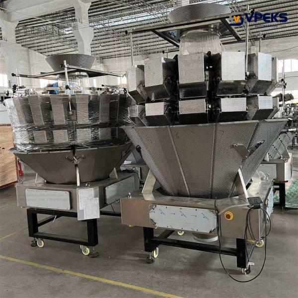 Automatic filling machine 2 heads weigher home use bean nuts letils cookies seeds manual dosing packing machine