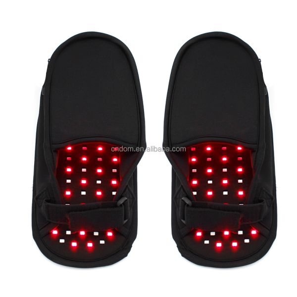 75% Neoprene and 25% Velvet Red Light Therapy Slippers 132 Lamp Beads 660nm 850nm