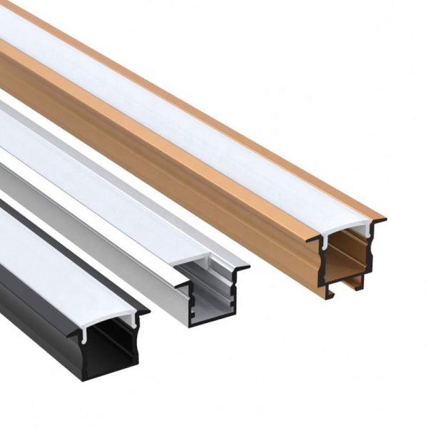 Ultra Bright Recessed LED Profiles , Silver Extruded Aluminum LED Housing