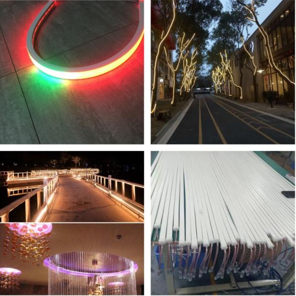 Conectores IP66 padrão exteriores exteriores flexíveis impermeáveis da luz de tira do diodo emissor de luz do RGB