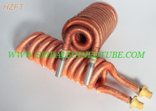 Ребристая труба Dia 19.05MM ISO наружная свертывает спиралью медный или медный никель