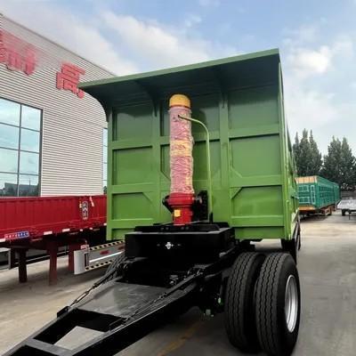 500mm Q345 Carbon Steel Draw Bar Side Wall Full Trailer for 40-100 Tons Load Capacity