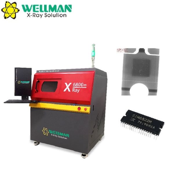 Microfocus X Ray PCB Inspection System With 1500X Magnification And 60° Tilt