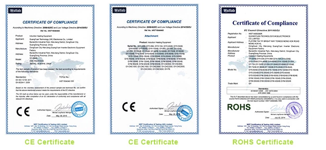 Fornalha 200KW do forjamento do aquecimento de indução da barra de aço/frequência média do boleto/cobre