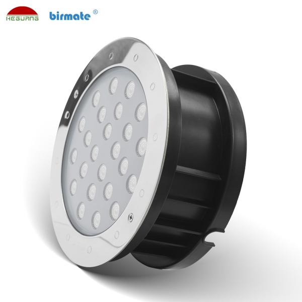 RGB Control 24W 24V DMX512 Underwater Led Spotlights,316L stainless steel under pool