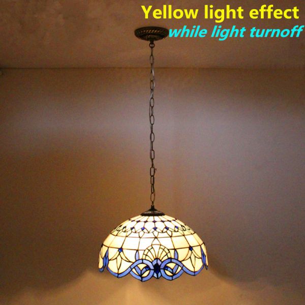 12 Inch Decorative Glass LED Pendant Lamp With 2 Light Eye Care For Bar Study Room Cafe Living Room Dining Room Light