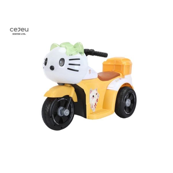 Children's Electric Motorcycle Tricycle Child Toy car Baby Battery car-Yellow/Green/Pink