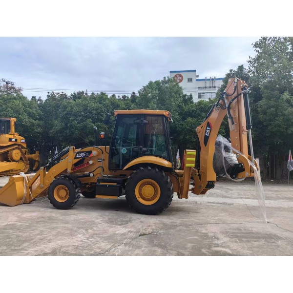  420F TLB Used Compact Wheel Loader Backhoe Hydraulic Repossessed Earthmoving Equipment